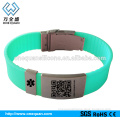 custom engraved metal silicon bracelet